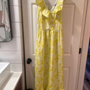 CK Bradley Yellow and White Floral Dress
